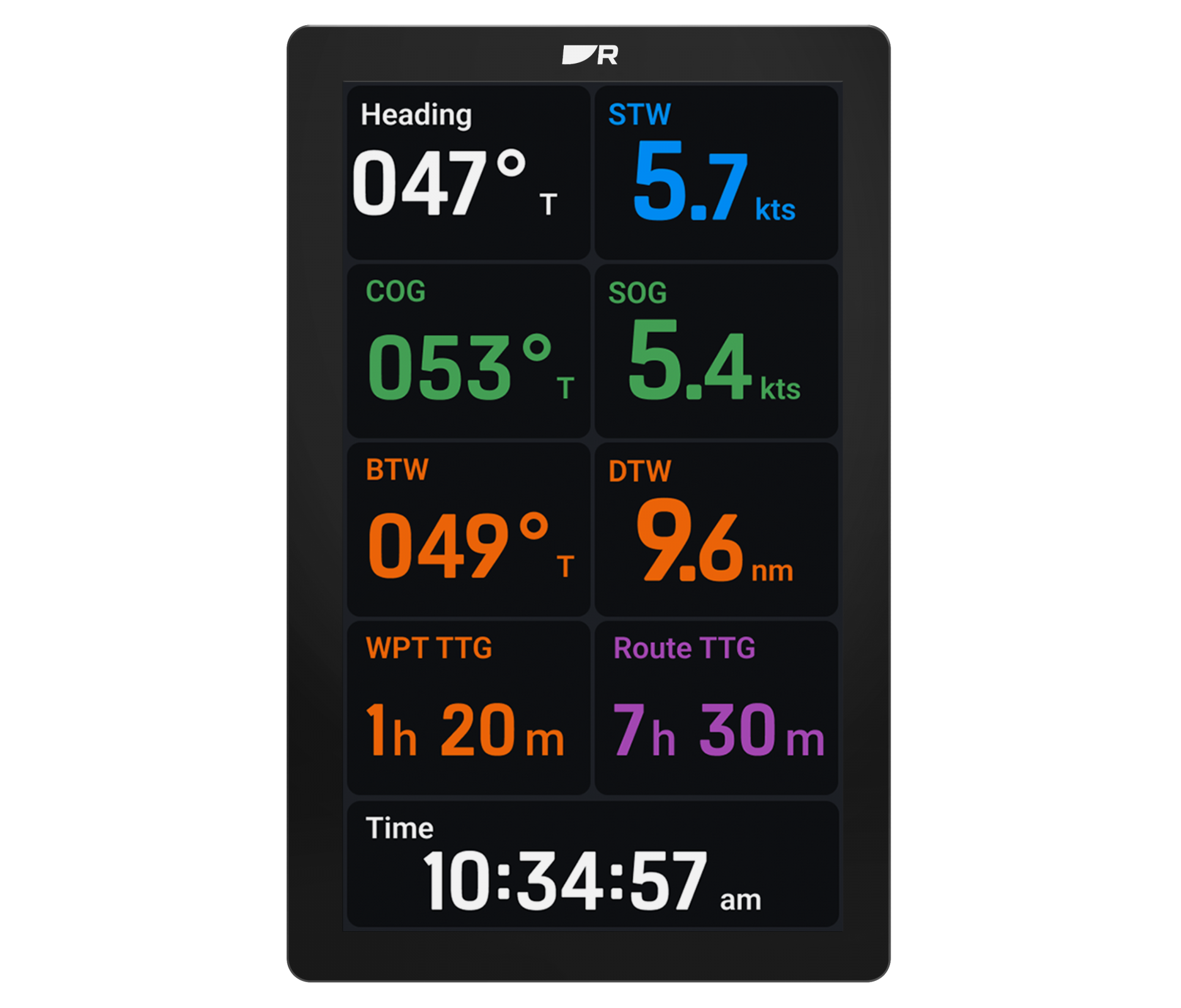 Raymarine Alpha Performance 9" båt/seilinstrument